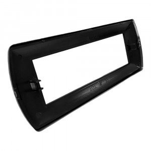 Vetrineinrete® Placchetta per interruttore in metallo a 7 posti argento lucido cassetta 507 compatibile con living international supporto cover 