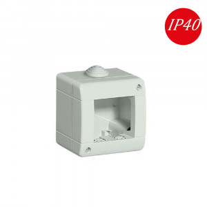 Vetrineinrete® Custodia idrobox per esterno a 2 posti compatibile con living light international air cassetta per interruttori ip40 