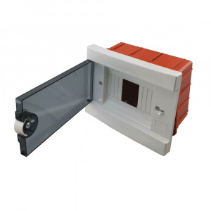 Vetrineinrete® Quadro elettrico da incasso centralino 2/6 moduli DIN box scatola per interruttori IP40