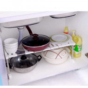Vetrineinrete® Scaffale sottolavello mensola salvaspazio portaoggetti organaizer da cucina bagno varie dimensioni