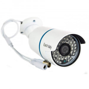 Vetrineinrete® Telecamera bullet ahd full hd 1080p 3.0 mpx lente fissa 3,6 mm 48 led infrarossi per visione notturna video camera di sicurezza per esterno ip57 alta risoluzione 
