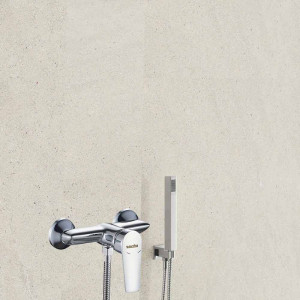Vetrineinrete® Miscelatore da bagno moderno a parete rubinetto orientabile per doccia 