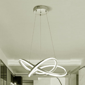 Vetrineinrete® Lampadario led moderno intrecciato lampada a sospensione 60 watt luce naturale 4000k