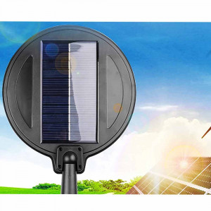 Vetrineinrete® Lampione stradale a led con pannello solare fotovoltaico lampada faro per esterno IP65