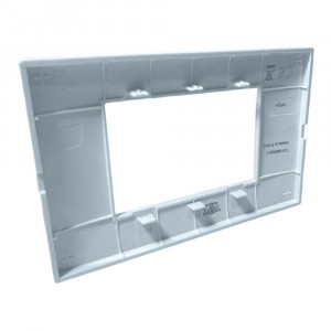Vetrineinrete® Placchetta per interruttore in metallo a 3 azzurro marino cassetta 503 compatibile con vimar plana supporto cover 