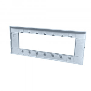 Vetrineinrete® Placchetta per interruttore in metallo a 7 azzurro marino cassetta 507 compatibile con vimar plana supporto cover 