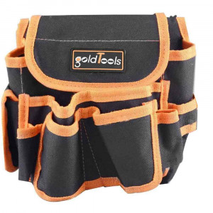Vetrineinrete® Borsa portautensili con cintura regolabile 6 tasche per attrezzi cacciaviti pinze borsa per elettricista