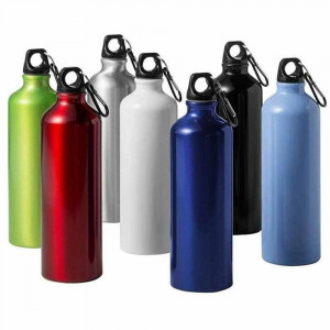 Vetrineinrete® Bottiglia Termica in Alluminio per Acqua Bevande Calde e Fredde Borraccia da Viaggio Scuola e Sport 500 ml Vari Colori
