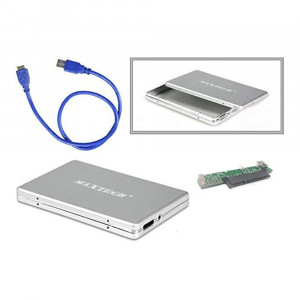 Vetrineinrete® Box Case Esterno per Hard Disk SATA 2,5" HDD SSD USB 3.0 Custodia Esterna alloggio Disco Rigido Backup