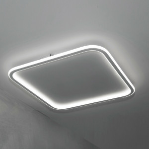Vetrineinrete® Plafoniera da soffitto a led quadrata 43 watt  luce bianca fredda 6500k lampada da soffitto moderna