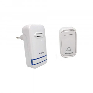Vetrineinrete® Campanello wireless senza fili con spina incorporata 38 melodie wifi doorbell volume regolabile indicatore led