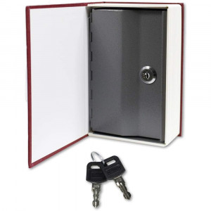Vetrineinrete® Cassaforte a forma di libro cassetta di sicurezza portavalori cassa forte finto dizionario con due chiavi
