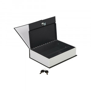 Vetrineinrete® Cassaforte di sicurezza a forma di libro cassetta portavalori cassa forte finto dizionario con due chiavi 240x115x55 cm