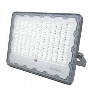 Vetrineinrete® Faro led SMD con pannello solare 100 watt luce bianca 6500k IP65 luce bianca 6500k con staffa telecomando funzione timer 