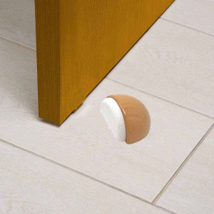 Vetrineinrete® Ferma porta da pavimento in legno adesivo antigraffio ammortizzatore 18,4 grammi fermaporte blocca porte di sicurezza 37x23 mm 