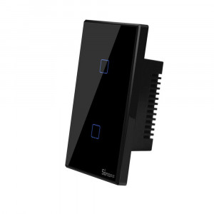 Vetrineinrete® Interruttore Son/Off smart 2 canale controller da remoto wireless wifi placca touch domotica 