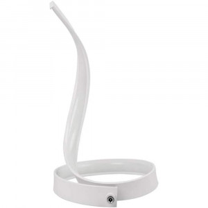 Vetrineinrete® Lampada da tavolo led moderna stilizzata a spirale curva 12 watt luce da comodino bianca