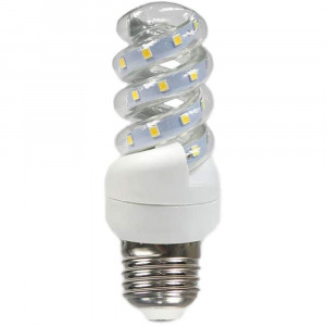 Vetrineinrete® Lampadina led spirale attacco E27 7 watt luce bianca fredda 6500k lampada illuminazione
