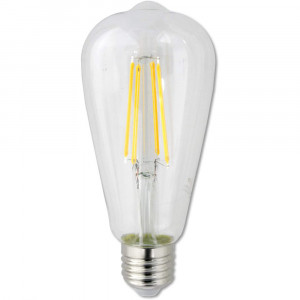 Vetrineinrete® Lampadina LED a Filamento 8 watt Attacco E27 Luce Calda 3000K Risparmio Energetico 880 Lumen Lampada per Illuminazione Interni 220v