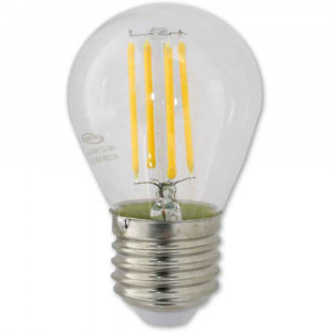 Vetrineinrete® Lampadina led a filamento 4 watt g45 attacco e27 sfera luce fredda 6500k 440 lumen lampada