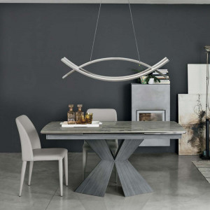 Vetrineinrete® Lampadario led a sospensione 42 watt lampada moderna bianca a luce fredda 6500k naturale 4000k 