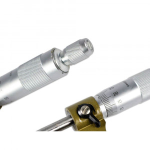 Vetrineinrete® Micrometro calibro per misurazione di precisione 0 - 25 mm per misurare il diametro interno e spessore esterno metro