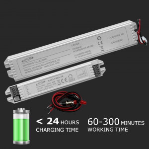 Vetrineinrete® Kit di emergenza per lampade a led da 3 a 40 watt trasformatore anti black out alimentatore driver 220v 