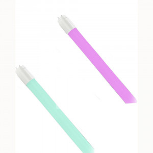 Vetrineinrete® Neon led opaco attacco t8 g13 18 watt luce rosa o verde tubo 220v 120 cm