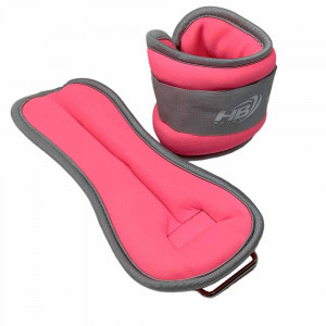 Vetrineinrete® Coppia di pesi in sabbia regolabili per polso e caviglia per allenarsi da 1.5 kg muscoli gambe e braccia fitness palestra sport rosa