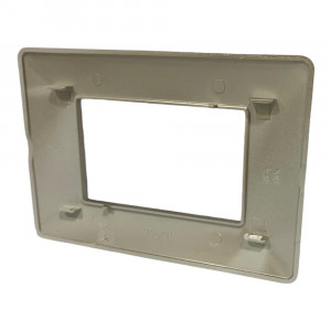 Vetrineinrete® Placchetta per interruttore a 3 posti champagne cassetta 503 compatibile con btcino matix supporto cover 