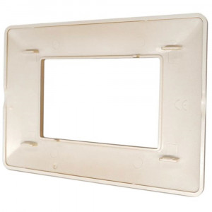 Vetrineinrete® Placchetta per interruttore a 3 posti sabbia cassetta 503 compatibile con btcino matix supporto cover 