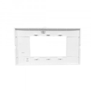 Vetrineinrete® Placchetta per interruttore a 4 posti bianco cassetta 504 compatibile con btcino matix supporto cover 