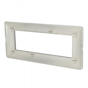 Vetrineinrete® Placchetta per interruttore a 7 posti argento cassetta 507 compatibile con btcino matix supporto cover 