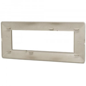Vetrineinrete® Placchetta per interruttore a 7 posti oro satinato cassetta 507 compatibile con btcino matix supporto cover 