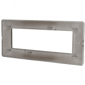 Vetrineinrete® Placchetta per interruttore a 7 posti grigio scuro cassetta 507 compatibile con btcino matix supporto cover 