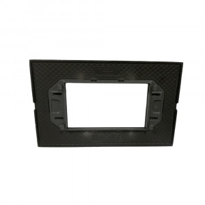  Vetrineinrete® Placchetta per interruttore in metallo a 4 posti nero cassetta 504 compatibile con living air supporto cover 