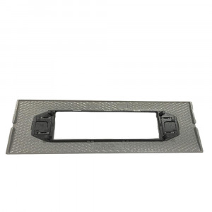 Vetrineinrete® Placchetta per interruttore in metallo a 7 posti grigio pietra cassetta 507 compatibile con living air supporto cover 