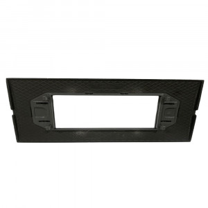 Vetrineinrete® Placchetta per interruttore in metallo a 7 posti nero cassetta 507 compatibile con living air supporto cover 