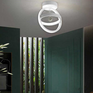 Vetrineinrete® Lampadario led moderno 22 watt forma cerchio plafoniera con pendente lampada da soffitto luce naturale 4000k calda 3000k 