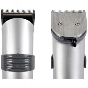 Vetrineinrete® Rasoio tagliacapelli con base ricaricabile 2 velocità portatile senza fili 5 testine intercambiabili regolabarba capelli barbiere 5 W