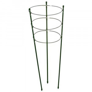 Vetrineinrete® Supporto Tondo per Piante rampicanti da Vaso in Metallo e plastica verde60x22x22 cm 