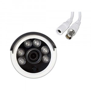 Vetrineinrete® Telecamera bullet AHD 3 mp lente 3.6 mm 6 led array visione notturna videocamera sicurezza camera di videosorveglianza 6060ahd