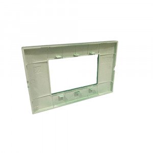 Vetrineinrete® Placchetta per interruttore in metallo a 4 verde cassetta 504 compatibile con vimar plana supporto cover 