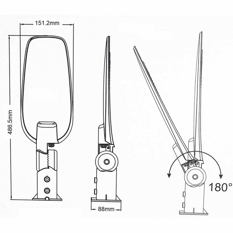 Đèn Pha LED Chiếu Rọi Ngoài Trời IP66 10W 20W 30W 50W 70W 100W 150W 200W Cao Cấp TL-DF03 - The Light - Foto 7